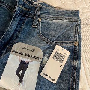 SEVENS High rise ankle skinny jeans